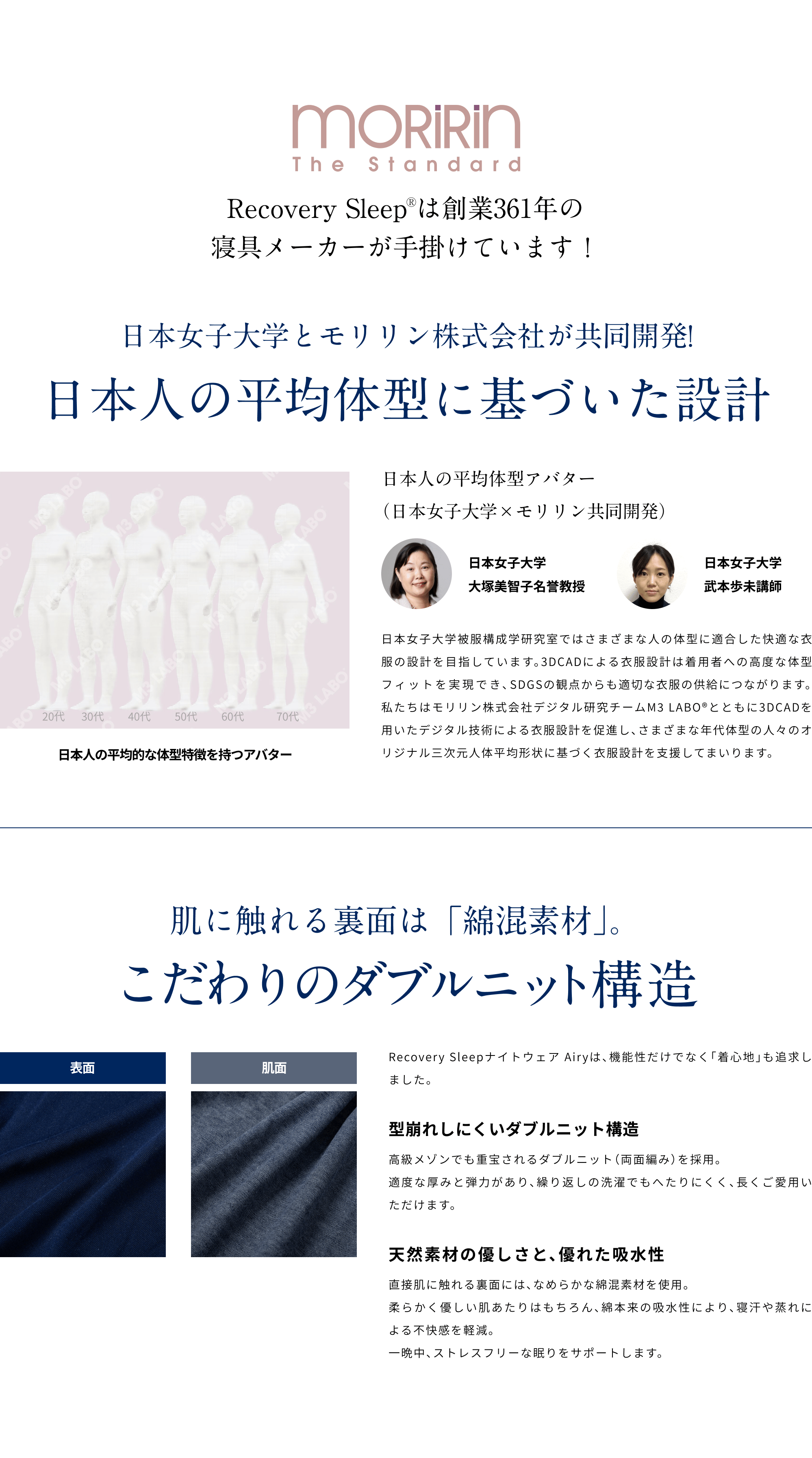 Recovery Sleep は創業361年の寝具メーカーが手掛けています！