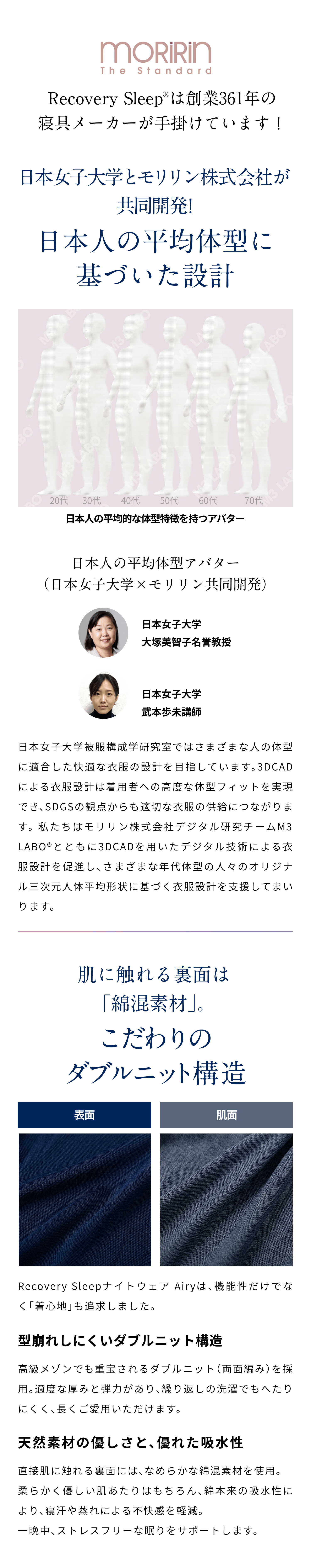 Recovery Sleep は創業361年の寝具メーカーが手掛けています！